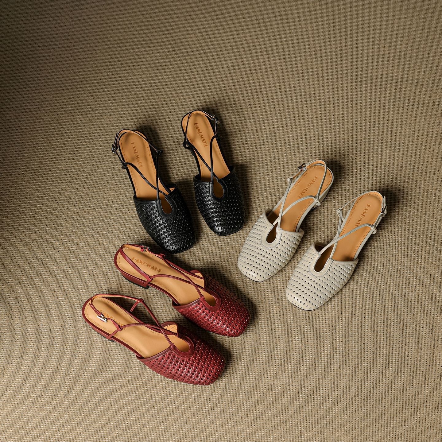 Opal Genuine Leather Slingbacks