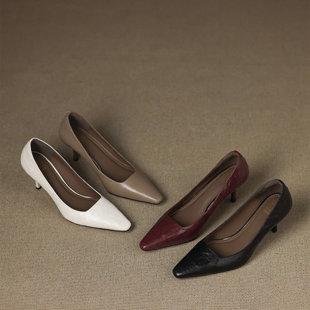 Brucia Genuine Leather Heels