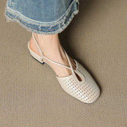 Opal Genuine Leather Slingbacks