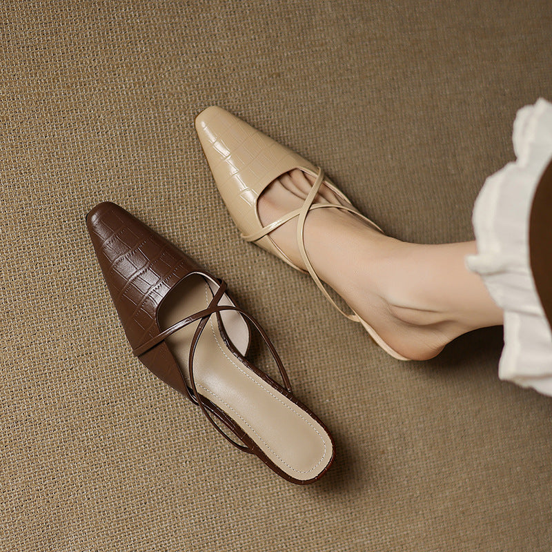 Velora Genuine Leather Mules