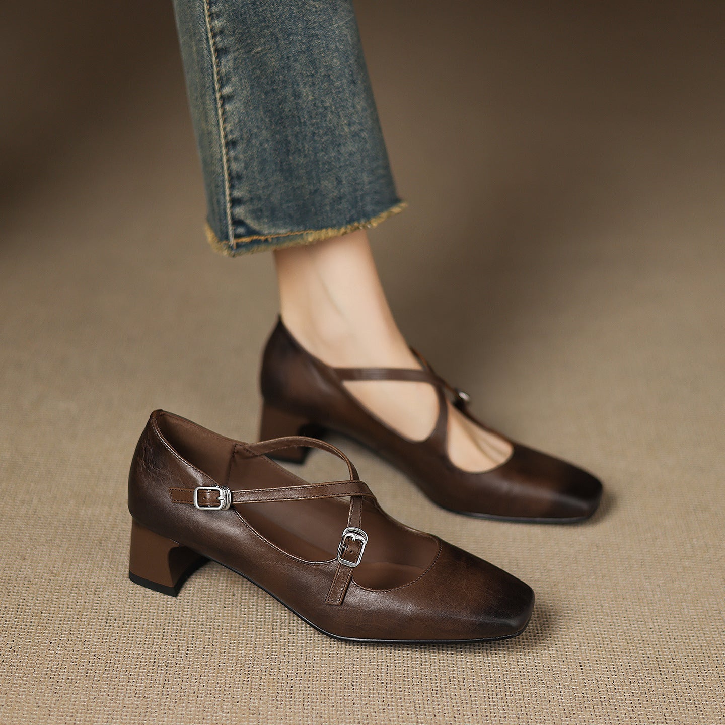 Ciora Genuine Leather Heels