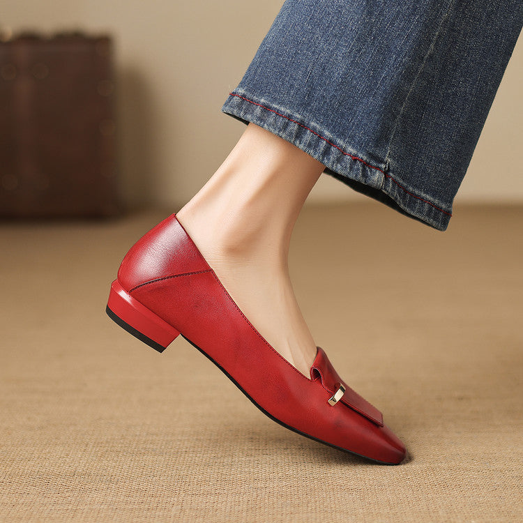 Dalia Genuine Leather Loafer Pumps