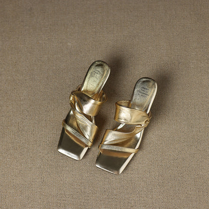 Zelen Genuine Leather Crossover Strap Sandals