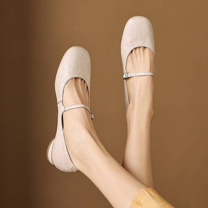 Felya Genuine Leather Flats