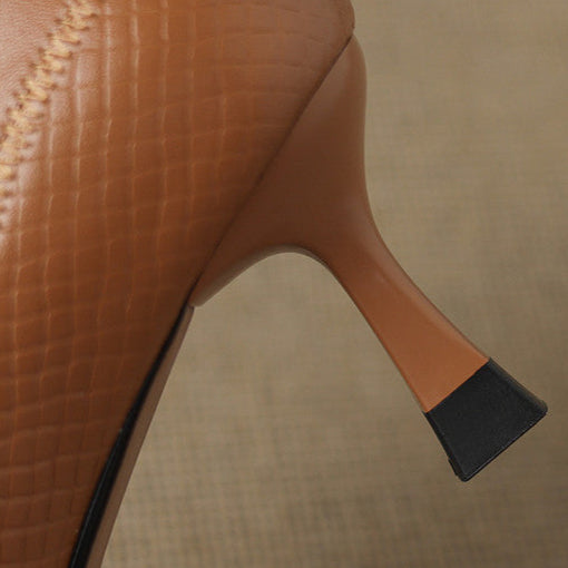 Elyra Genuine Leather Heels