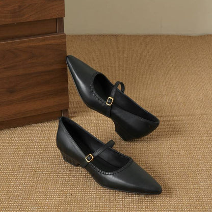 Zora Genuine Leather Heels