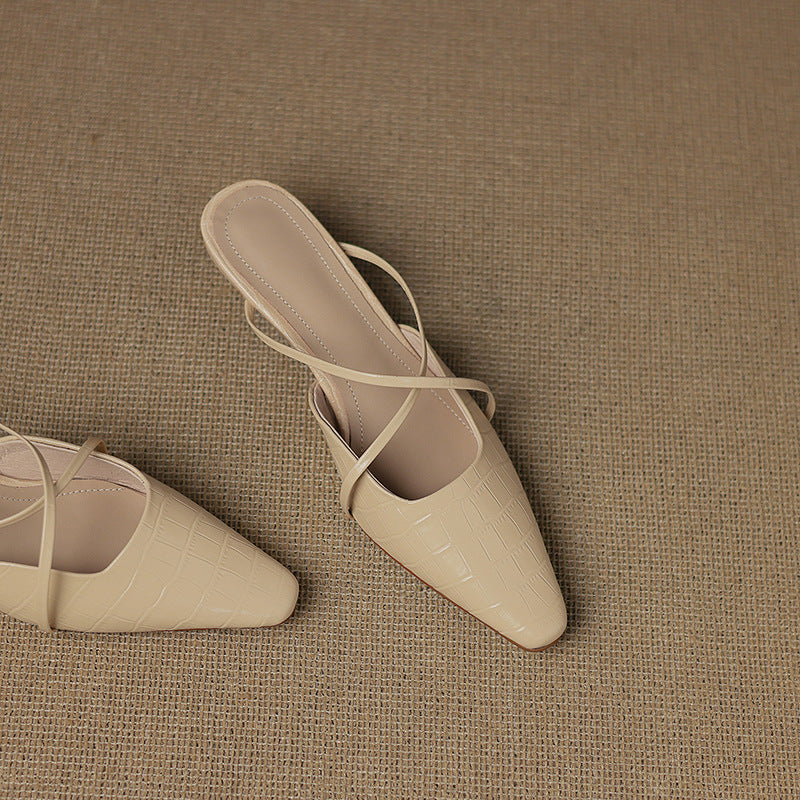 Velora Genuine Leather Mules