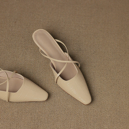 Velora Genuine Leather Mules
