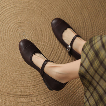Bruna Genuine Leather Flats