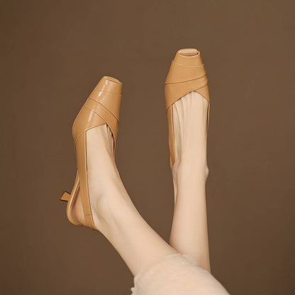 Kelly Genuine Leather Slingbacks
