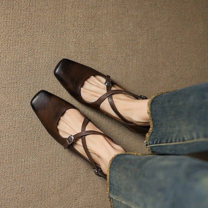 Ciora Genuine Leather Heels