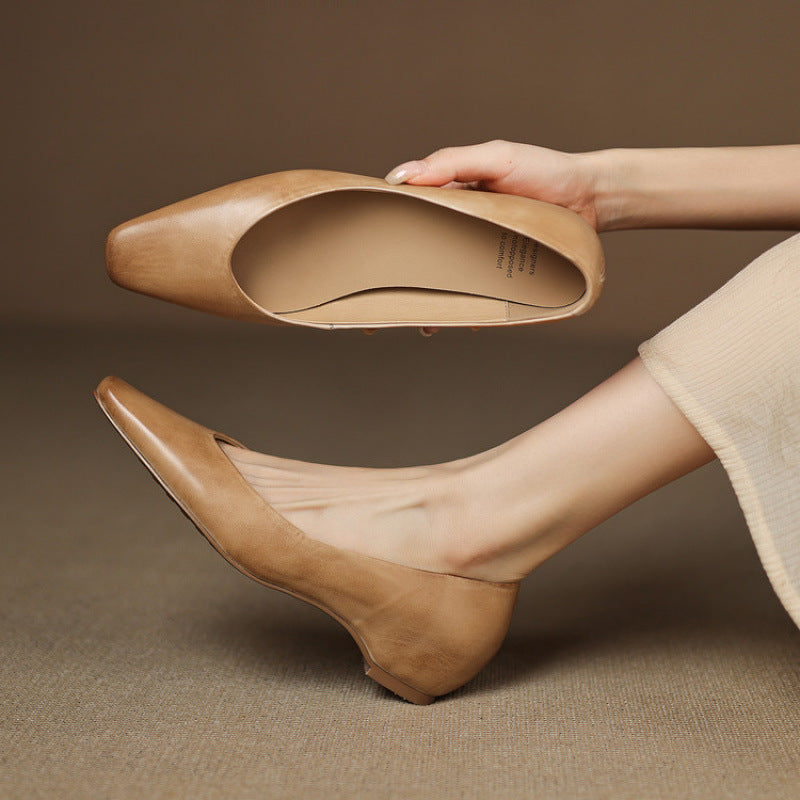 Lyra Genuine Leather Flats