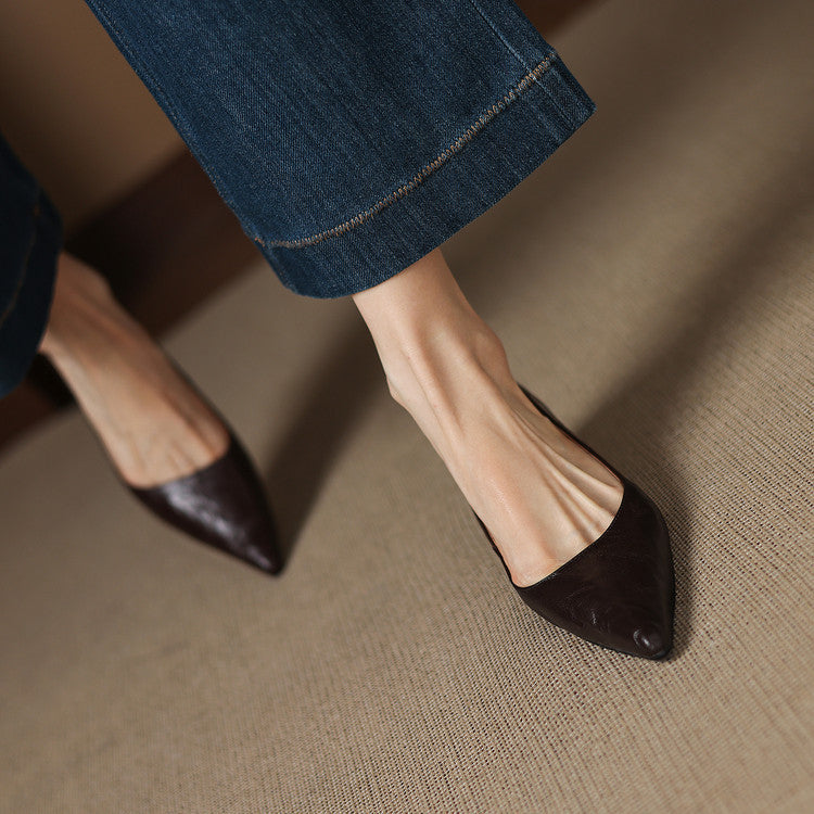 Kolen Genuine Leather Heels