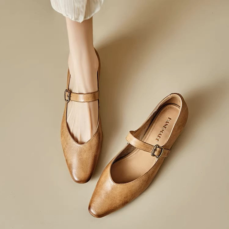 Roxel Genuine Leather Flats