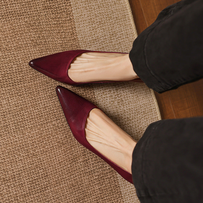 Ayra Genuine Leather Heels