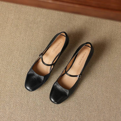 Deyra Genuine Leather Pumps