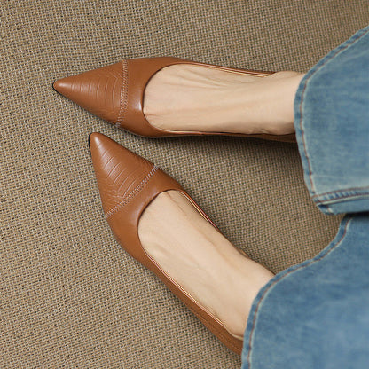 Elyra Genuine Leather Heels