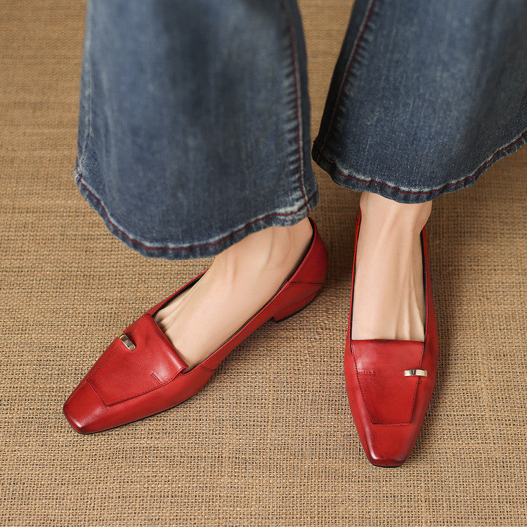 Dalia Genuine Leather Loafer Pumps