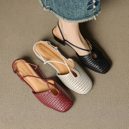 Opal Genuine Leather Slingbacks