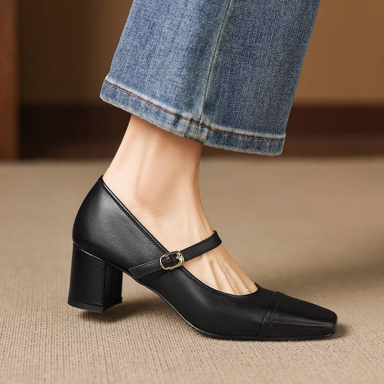 Brela Genuine Leather Heels