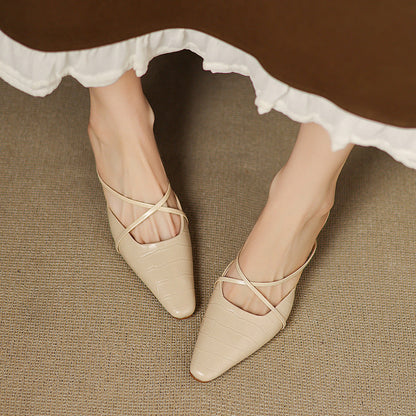 Velora Genuine Leather Mules