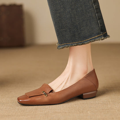 Dalia Genuine Leather Loafer Pumps