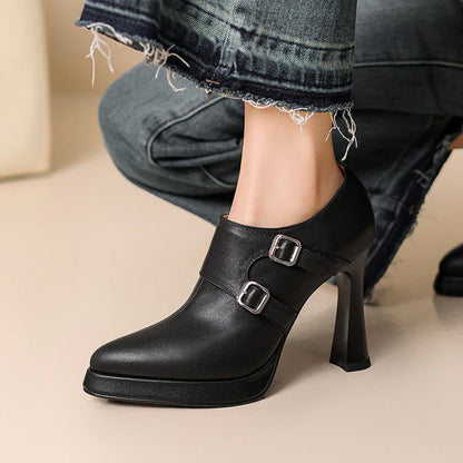 Celena Genuine Leather Heels