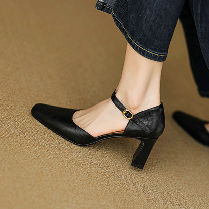 Amaris Genuine Leather Heels