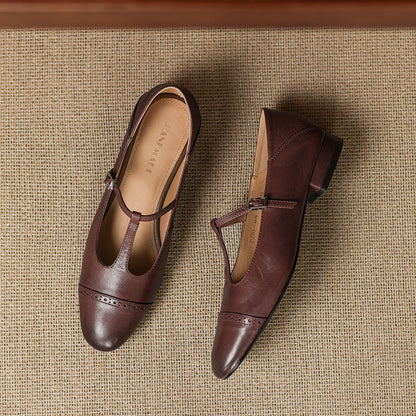 Myzor Genuine Leather Flats