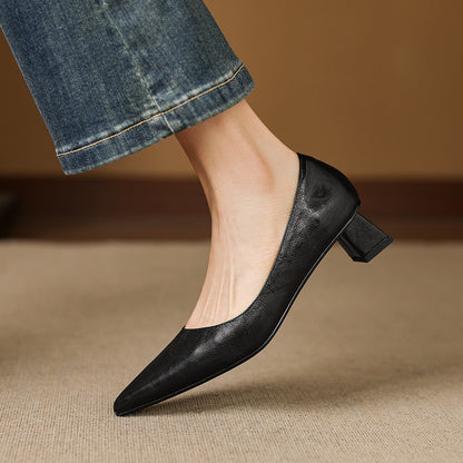 Jovia Genuine Leather Heels