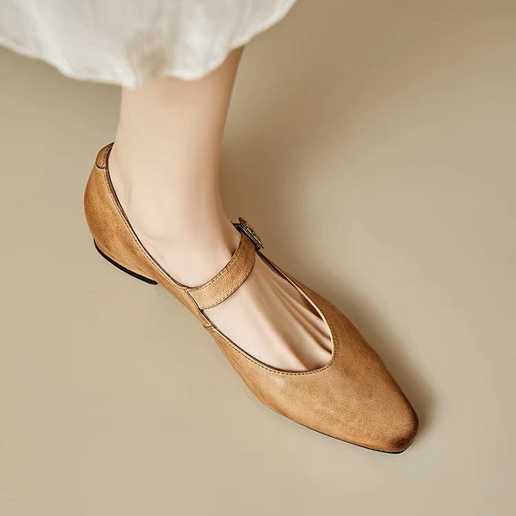Roxel Genuine Leather Flats