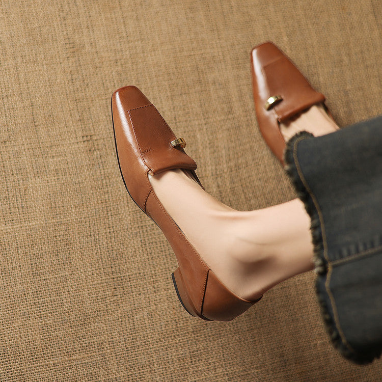 Dalia Genuine Leather Loafer Pumps