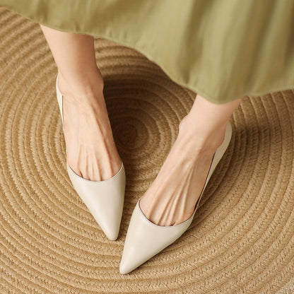 Carlen Genuine Leather Heels