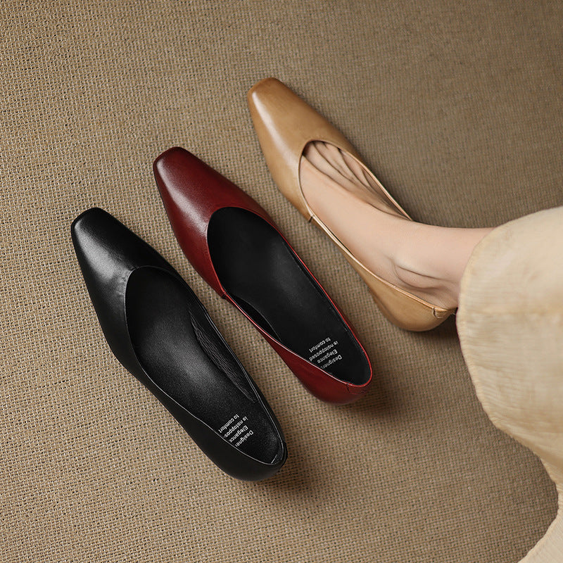 Lyra Genuine Leather Flats