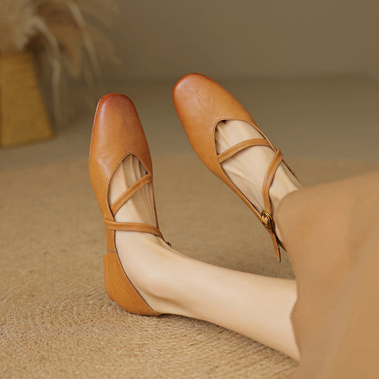 Ralia Genuine Leather Flats