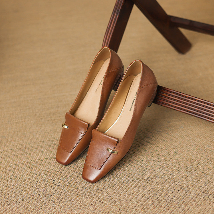 Dalia Genuine Leather Loafer Pumps