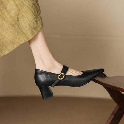 Nessa Genuine Leather Heels