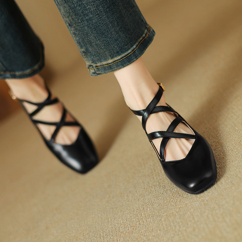 Elda Leather Heels
