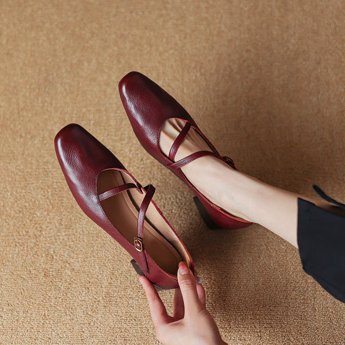Orida Genuine Leather Heels
