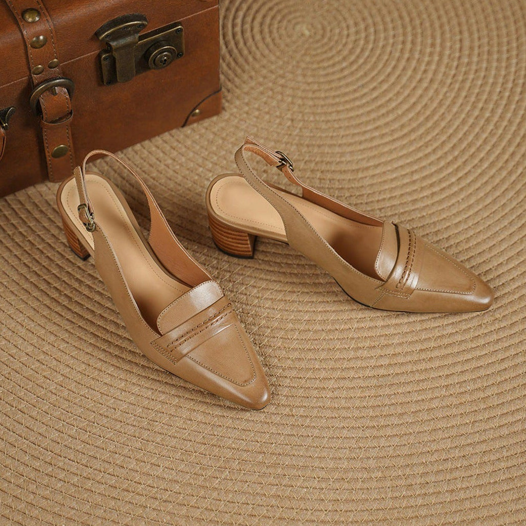 Zoryl Genuine Leather Heels