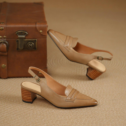 Zoryl Genuine Leather Heels