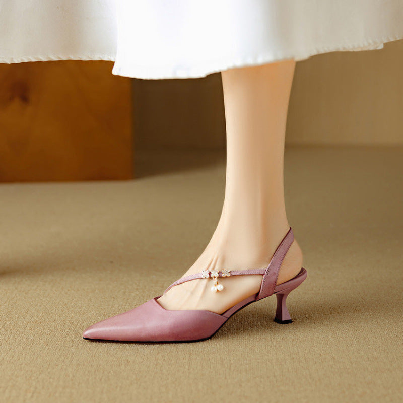 Dahlia Genuine Leather Heels