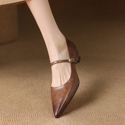 Felcia Genuine Leather Heels