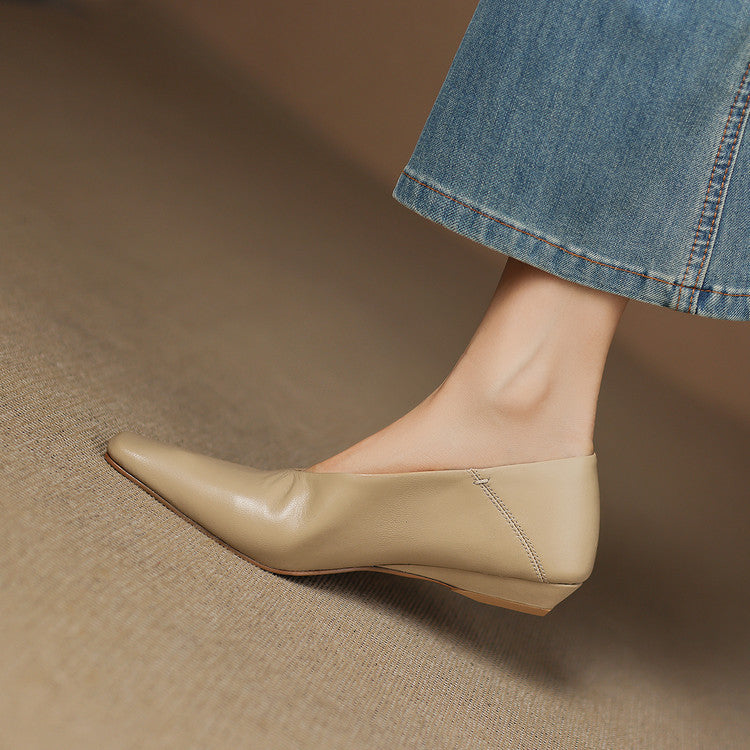 Amira Genuine Leather Flats