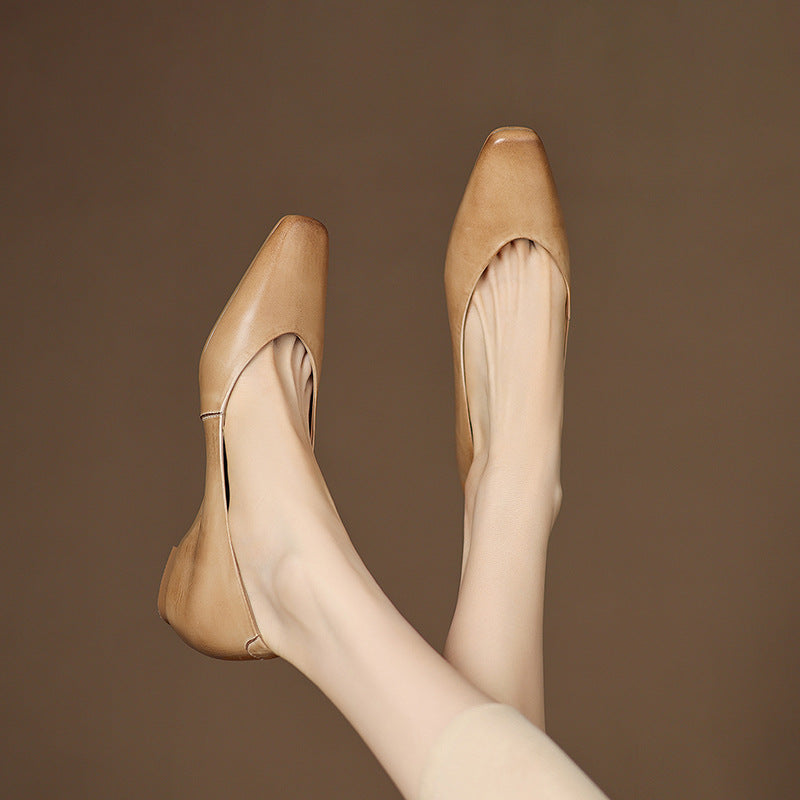 Lyra Genuine Leather Flats