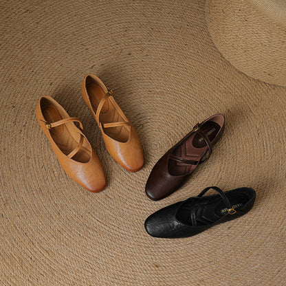 Ralia Genuine Leather Flats