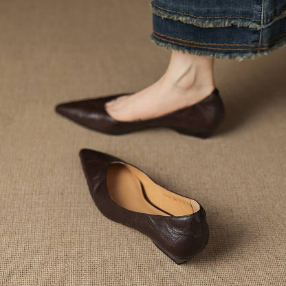Aelra Genuine Leather Pumps