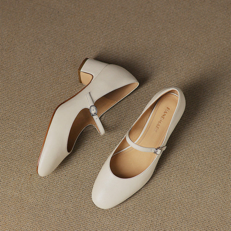 Blare Genuine Leather Heels