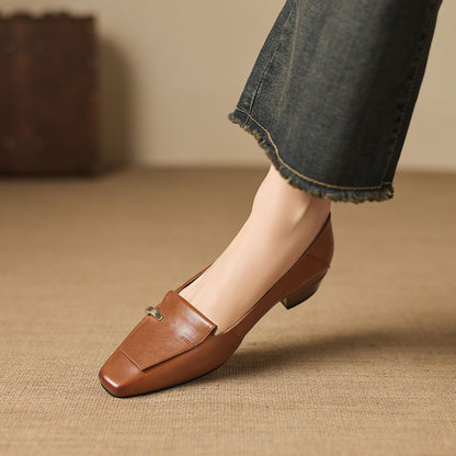 Dalia Genuine Leather Loafer Pumps