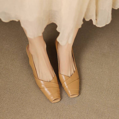 Kelly Genuine Leather Slingbacks